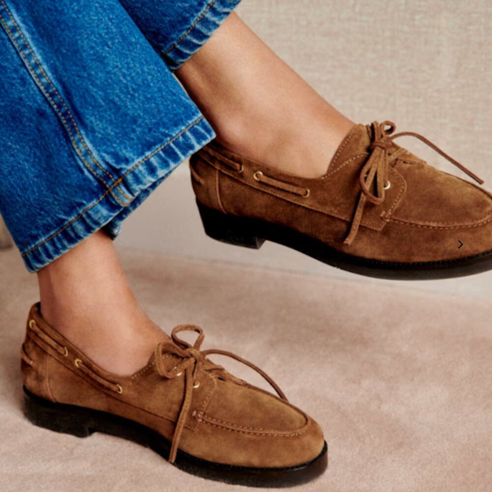 Sezane Caroline Loafers Coffee - Size 8